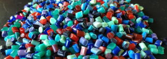 Recycled resin pellets